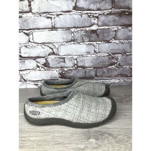 Keen Gray Fleece Lining Comfort Wool Slip On Gum Mules Shoes Women 7M US/37.5EU